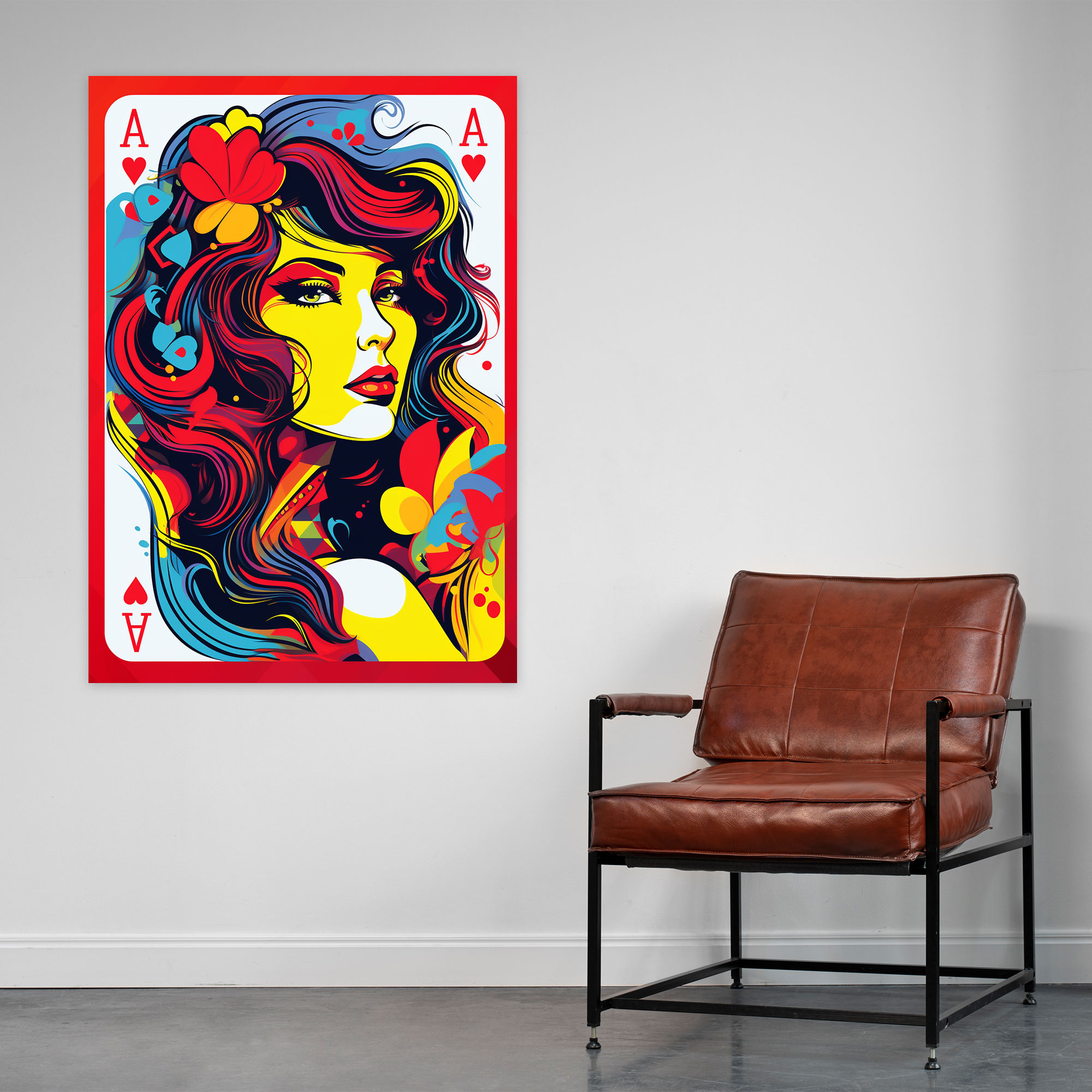 Pop Art Playing Cards Canvas Print 2