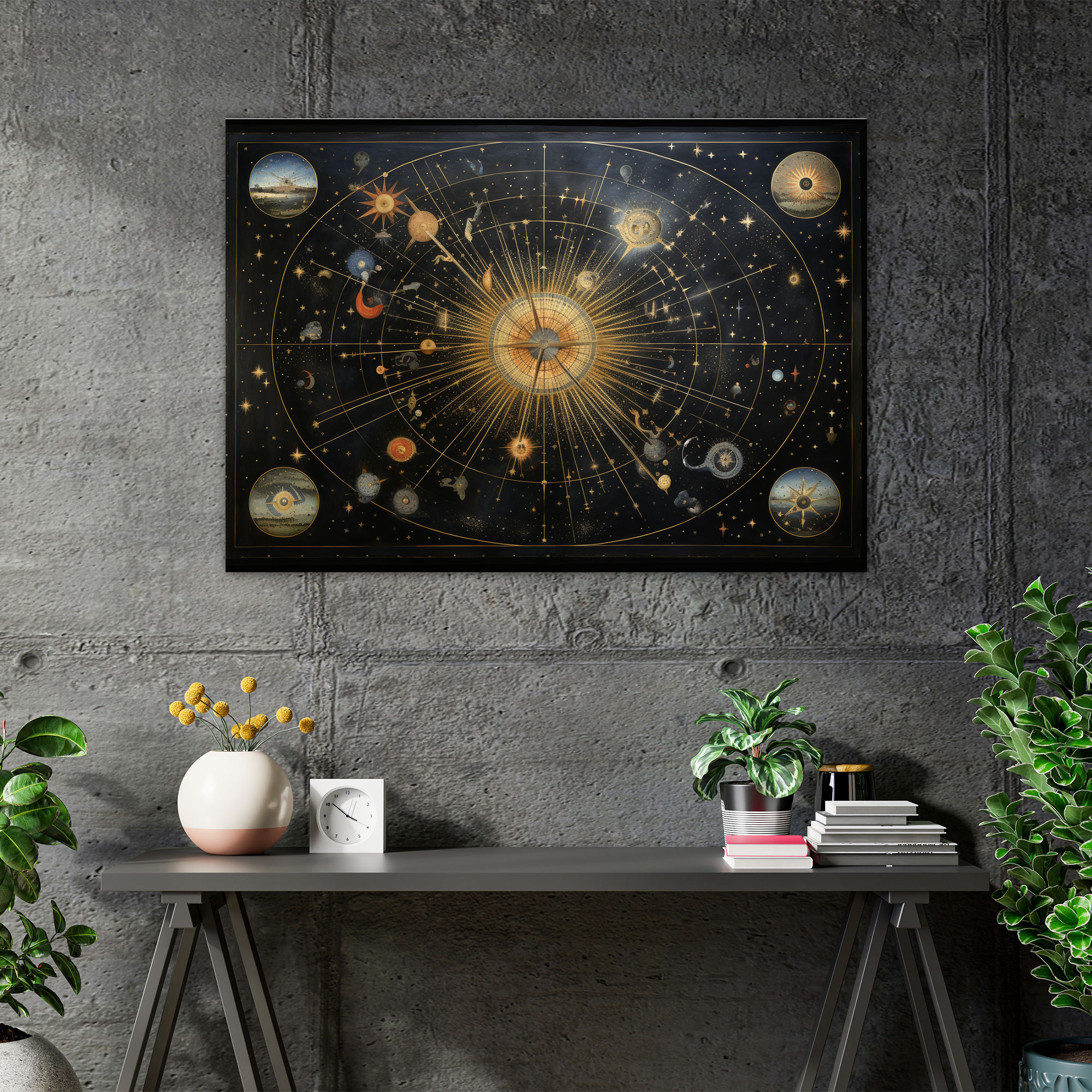 Celestial World Map Canvas Decoration 2